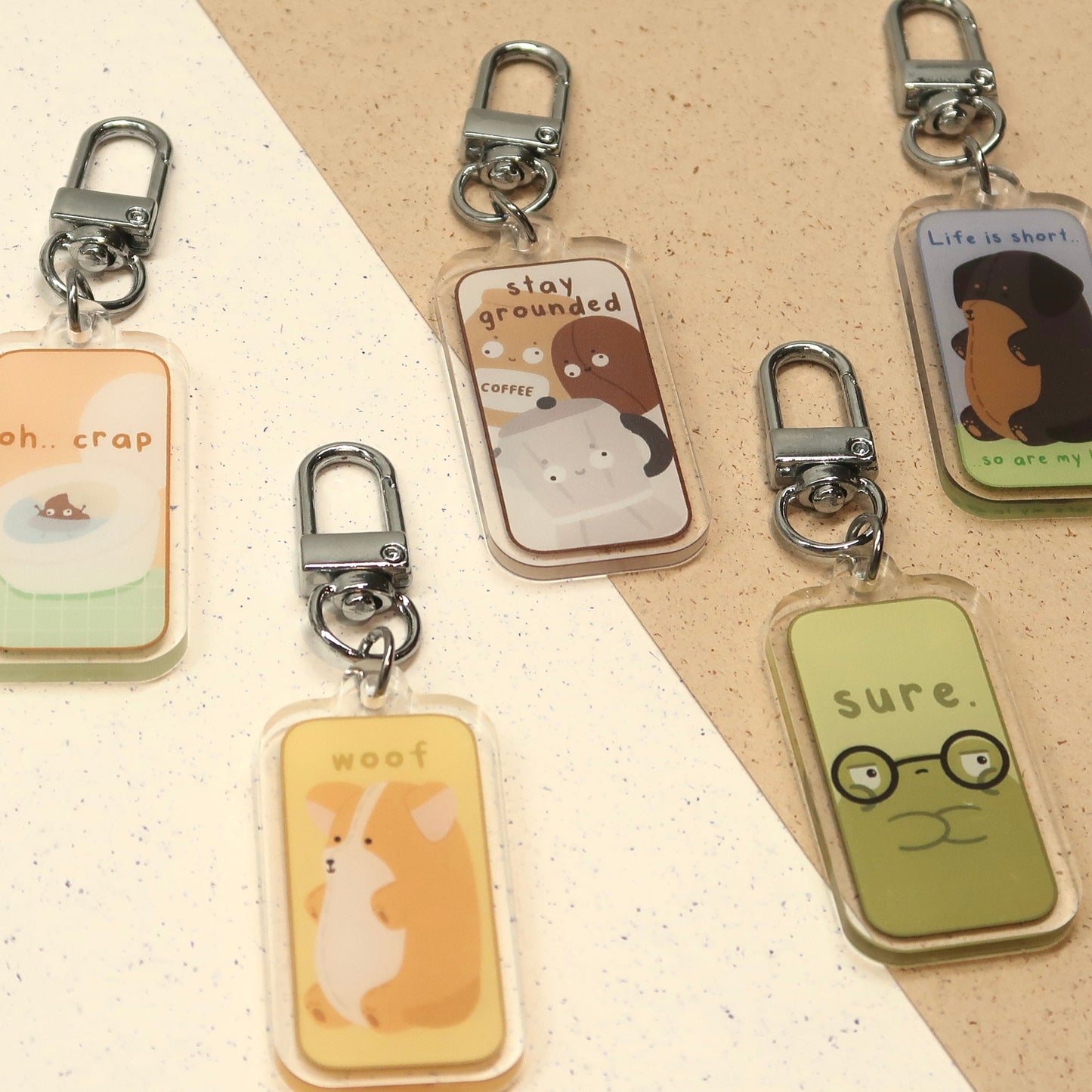 Silly keychains