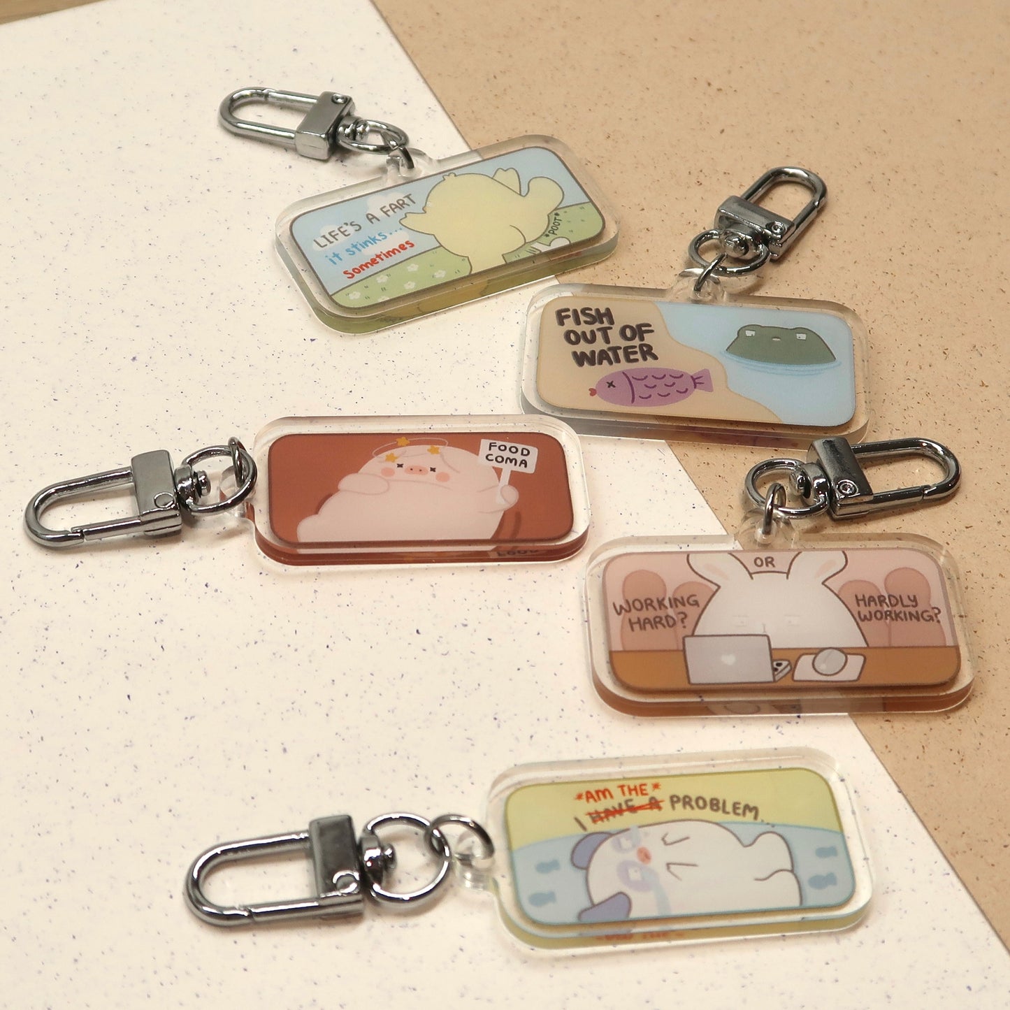 Relatable Keychains ft. 5 friends